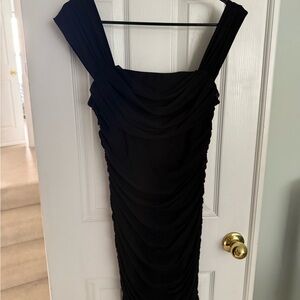 Chic Black Strapless Dress